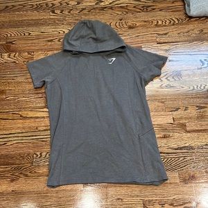 Gym Shark Short Sleeve Hoodie
